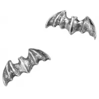 Bat Stud Pewter Earrings