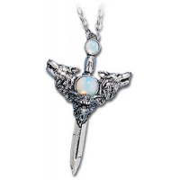 Wolverine Moon Pewter Necklace
