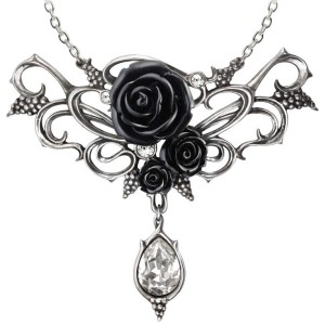 Bacchanal Black Rose Victorian Necklace
