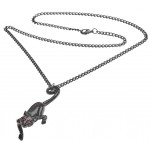 Cat Sith Black Pewter Necklace