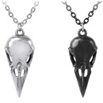 Coeur Crane Bird Skull Necklace Set