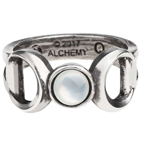 Triple Goddess Pewter Ring