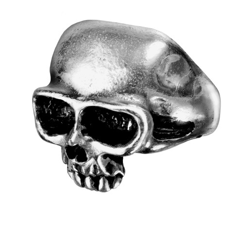 Death Skull Pewter Mens Dreadpunk Ring