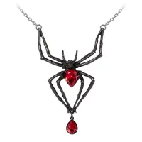 Black Widow Large Spider Necklace