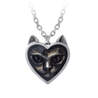 Cat Love Heart Pendant