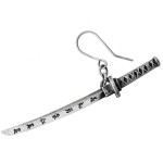 Bushido Katana Sword Single Pewter Earring