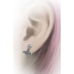 Thor Hammer Pewter Earrings