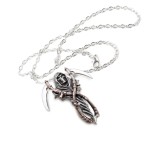 Reapers Arms Gothic Pewter Necklace