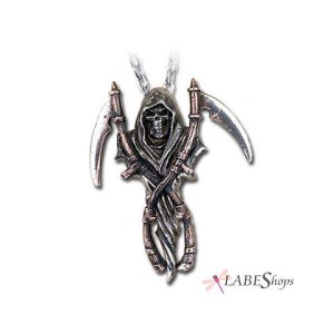 Reapers Arms Gothic Pewter Necklace