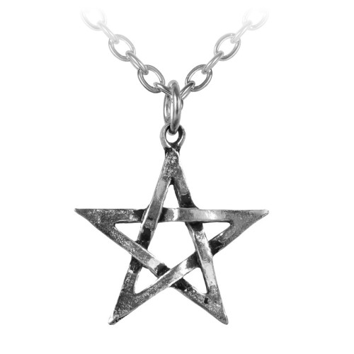 Pentagram Pewter Necklace for Protection