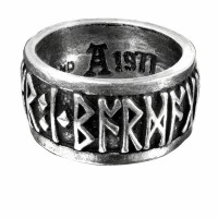 Runeband Pewter Ring