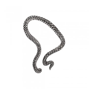 Serpentine Snake Pewter Ear Wrap