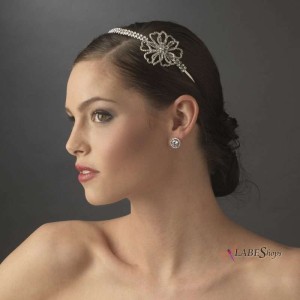 Crystal Floral Rhinestone Bridal Headpiece