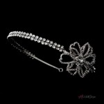 Crystal Floral Rhinestone Bridal Headpiece