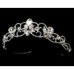 Elizabeth Scrolled Rhinestone Bridal Tiara