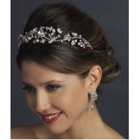 Antique Style Rhinestone and Pearl Headband