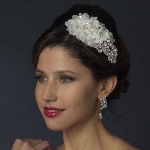 Ivory Floral Applique Headband