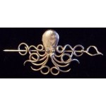 Octopus Bronze Steampunk Hair Barrette