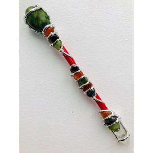 Aries Zodiac Medium Wand Crystal Wand