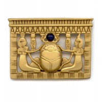 Egyptian Scarab Pectoral Brooch