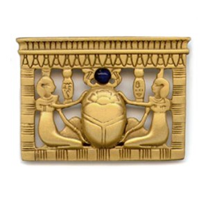 Egyptian Scarab Pectoral Brooch