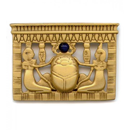 Egyptian Scarab Pectoral Brooch