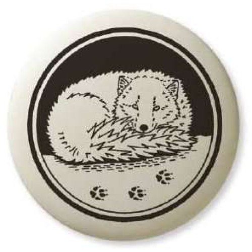 Artic Fox Pathfinder Animal Totem Porcelain Necklace