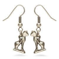 Bastet Egyptian Cat Earrings