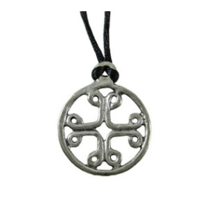 Pilgrims Cross Pewter Necklace