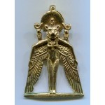 Winged Sekhmet Egyptian Goddess Pendant