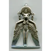 Winged Sekhmet Egyptian Goddess Pendant