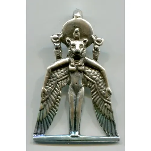 Winged Sekhmet Egyptian Goddess Pendant
