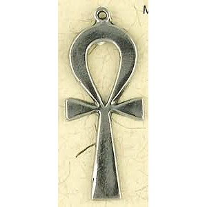 Ankh Plain Pewter Necklace