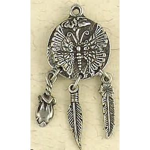 Butterfly Animal Spirit Pewter Necklace