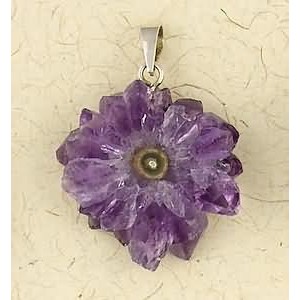 Amethyst Stalactite Crystal Pendant