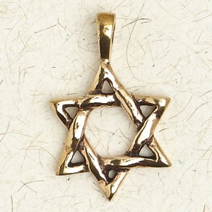 Star of David Bronze Necklace