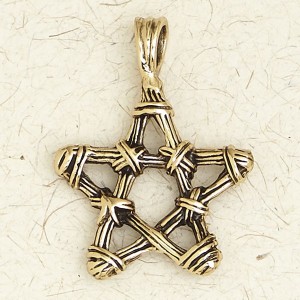 Pentacle Bronze Necklace