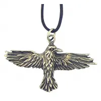 Celtic Raven Pewter Necklace