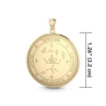 Archangel Michael Sigil Solid Gold Pendant