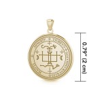 Archangel Gabriel Sigil Solid Gold Small Pendant