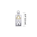 Libra Silver and Gold Charm