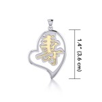 Longevity Feng Shui Heart Pendant