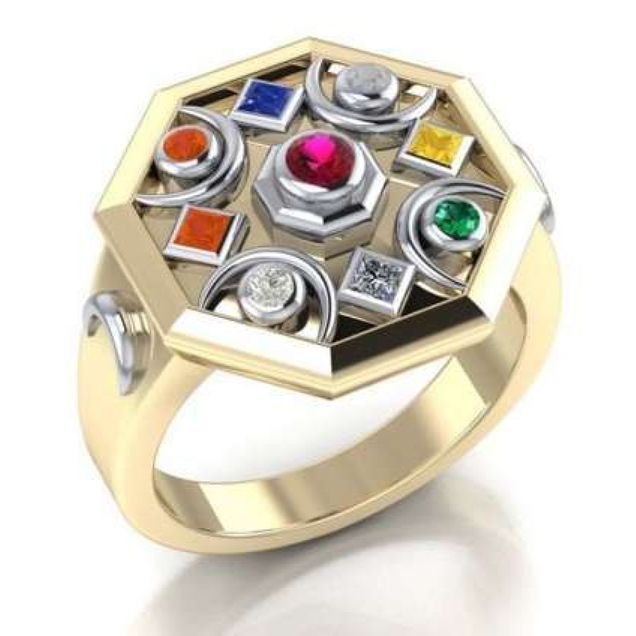 3 Metal Ring (Gold, Silver, Copper) - Purity-99.9% त्री (तीन) धातु मुद्रिका  (सोना , चाँदी, व तांबा ) शुद्धता - ९९.९% Trinity Ring