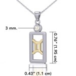 Gemini Pendant with Mother of Pearl Jewelry Set