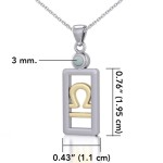 Libra Pendant with Opal Jewelry Set
