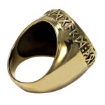 Thor Hammer Bronze Signet Ring