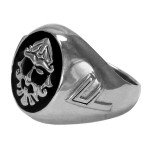 Odin Large Sterling Silver Valknut Signet Ring