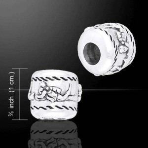 Scuba Diver Sterling Silver Story Bead