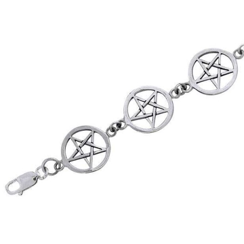 Pentacle Silver Silver Bracelet