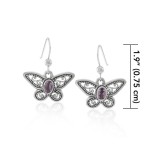 Butterfly Pendant & Earrings with Free Chain Gift Box Set